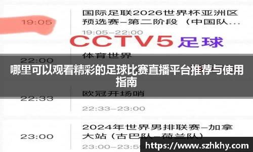 哪里可以观看精彩的足球比赛直播平台推荐与使用指南