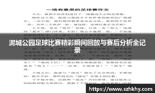 泥城公园足球比赛精彩瞬间回放与赛后分析全记录