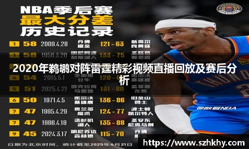 2020年鹈鹕对阵雷霆精彩视频直播回放及赛后分析